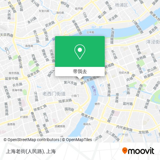 上海老街(人民路)地图
