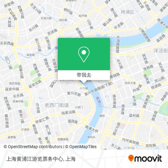 上海黄浦江游览票务中心地图
