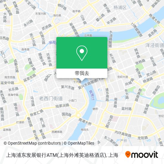 上海浦东发展银行ATM(上海外滩英迪格酒店)地图