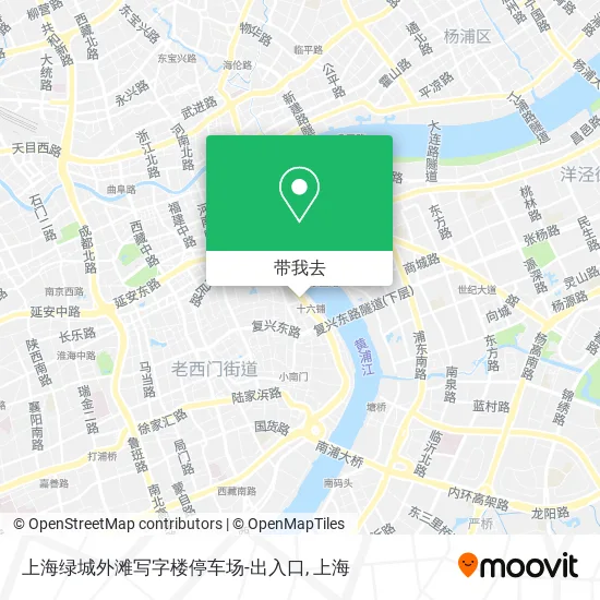 上海绿城外滩写字楼停车场-出入口地图