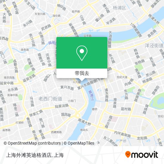 上海外滩英迪格酒店地图