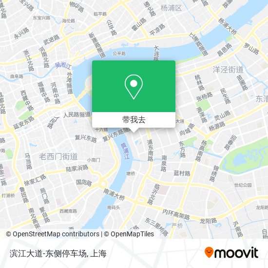 滨江大道-东侧停车场地图