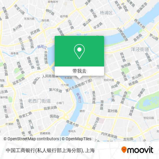 中国工商银行(私人银行部上海分部)地图