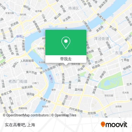 实在高餐吧地图