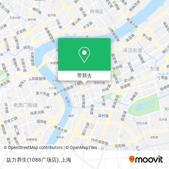 益力养生(1088广场店)地图