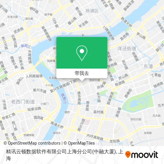 精讯云顿数据软件有限公司上海分公司(中融大厦)地图
