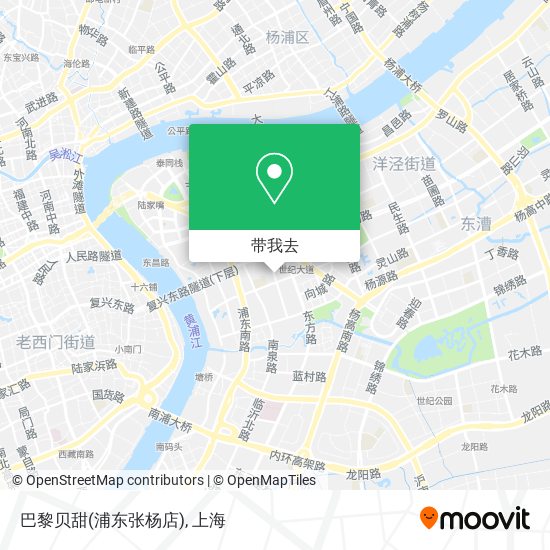 巴黎贝甜(浦东张杨店)地图