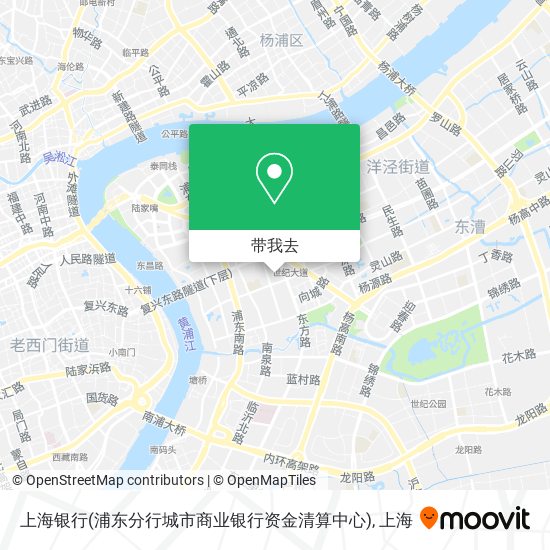 上海银行(浦东分行城市商业银行资金清算中心)地图