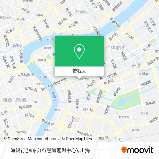 上海银行(浦东分行慧通理财中心)地图