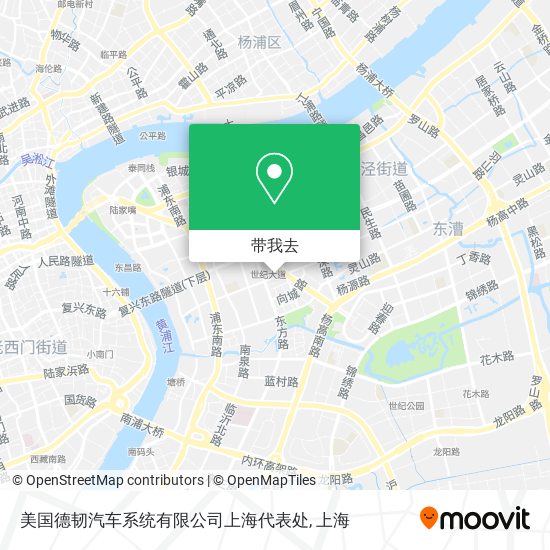 美国德韧汽车系统有限公司上海代表处地图