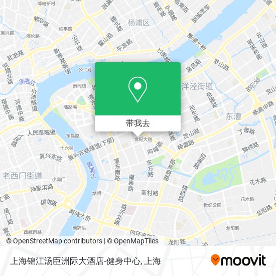 上海锦江汤臣洲际大酒店-健身中心地图