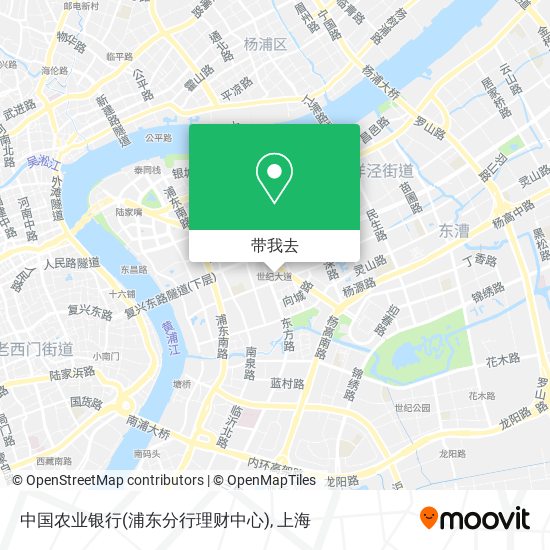 中国农业银行(浦东分行理财中心)地图