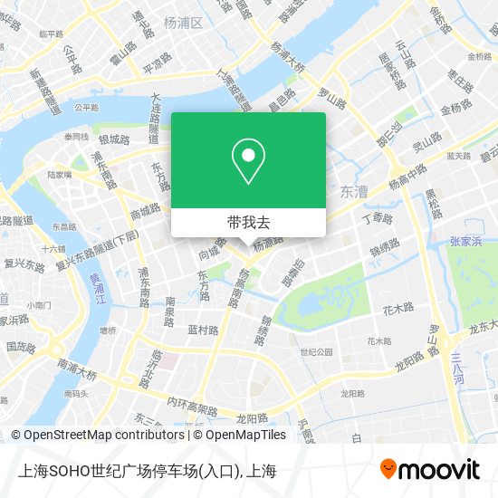 上海SOHO世纪广场停车场(入口)地图