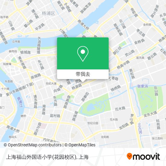 上海福山外国语小学(花园校区)地图