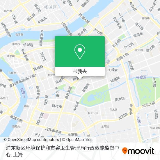 浦东新区环境保护和市容卫生管理局行政效能监督中心地图