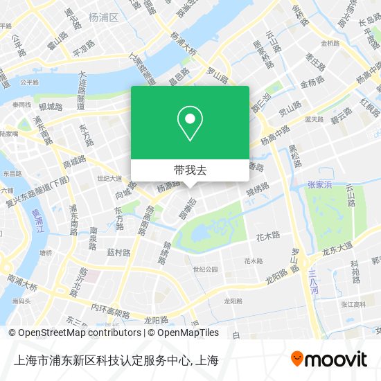 上海市浦东新区科技认定服务中心地图