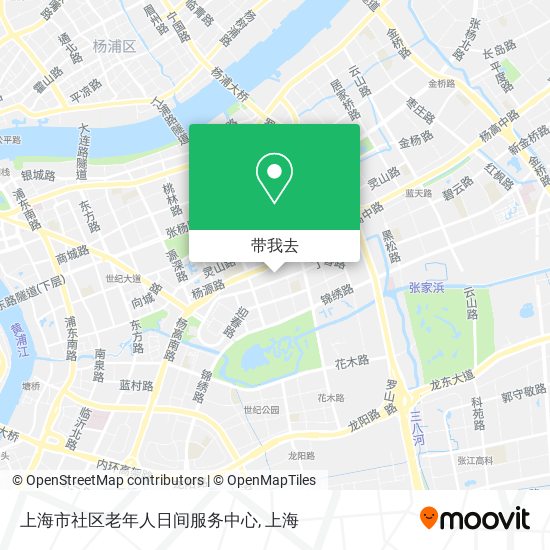 上海市社区老年人日间服务中心地图
