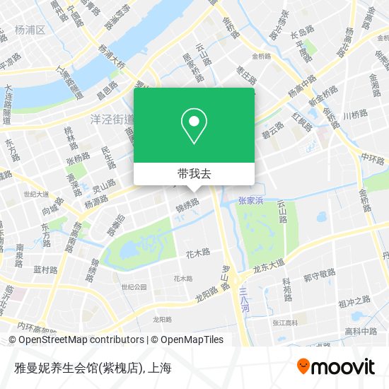 雅曼妮养生会馆(紫槐店)地图