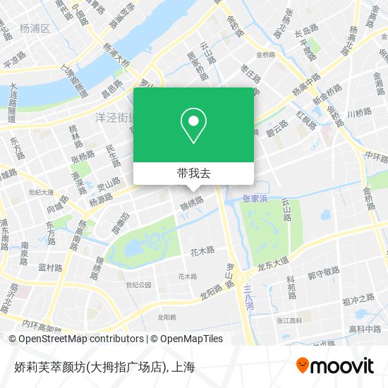 娇莉芙萃颜坊(大拇指广场店)地图