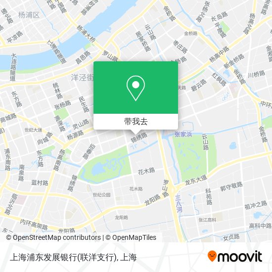 上海浦东发展银行(联洋支行)地图