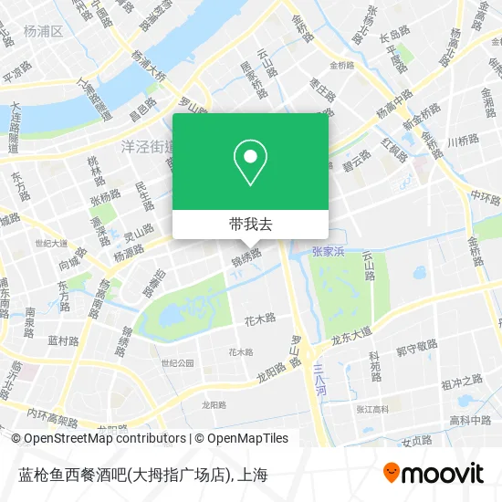 蓝枪鱼西餐酒吧(大拇指广场店)地图