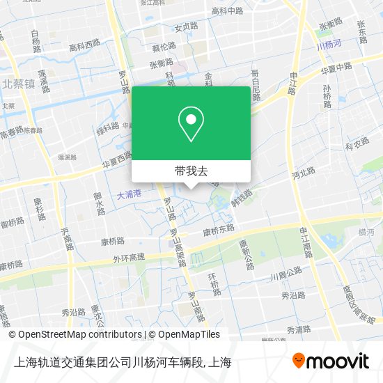 上海轨道交通集团公司川杨河车辆段地图