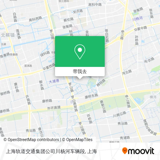 上海轨道交通集团公司川杨河车辆段地图