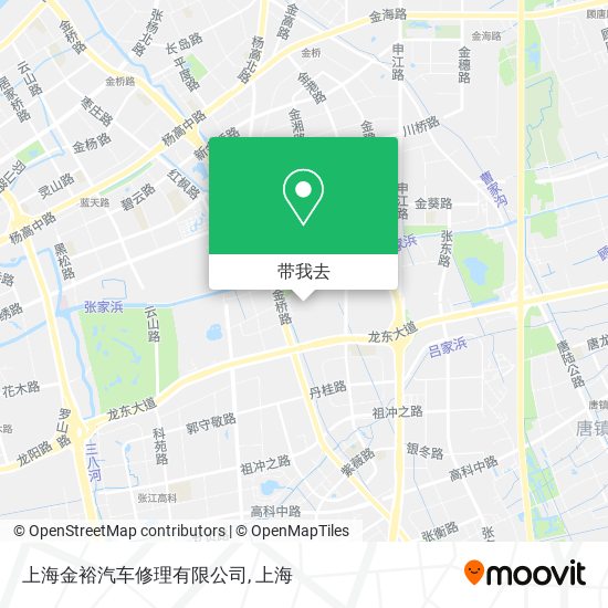 上海金裕汽车修理有限公司地图