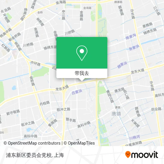 浦东新区委员会党校地图