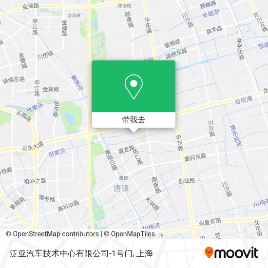 泛亚汽车技术中心有限公司-1号门地图