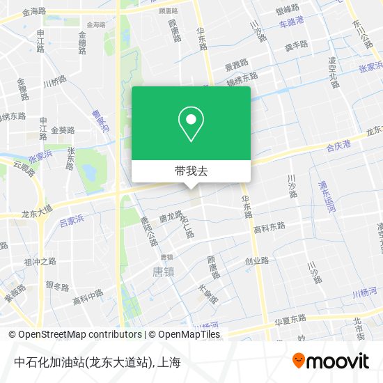 中石化加油站(龙东大道站)地图