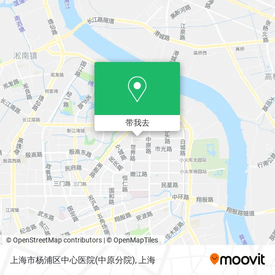 上海市杨浦区中心医院(中原分院)地图