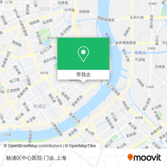 杨浦区中心医院-门诊地图