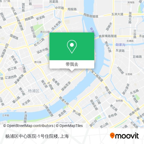 杨浦区中心医院-1号住院楼地图