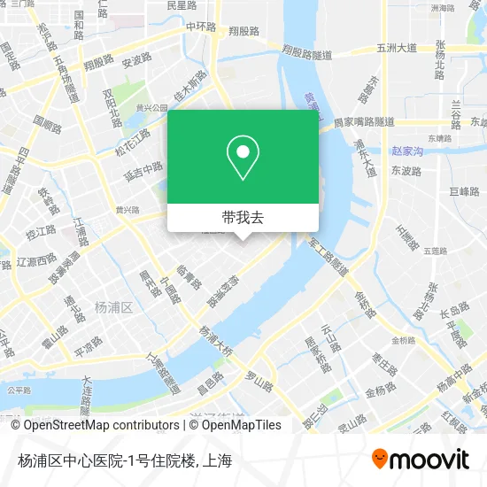 杨浦区中心医院-1号住院楼地图