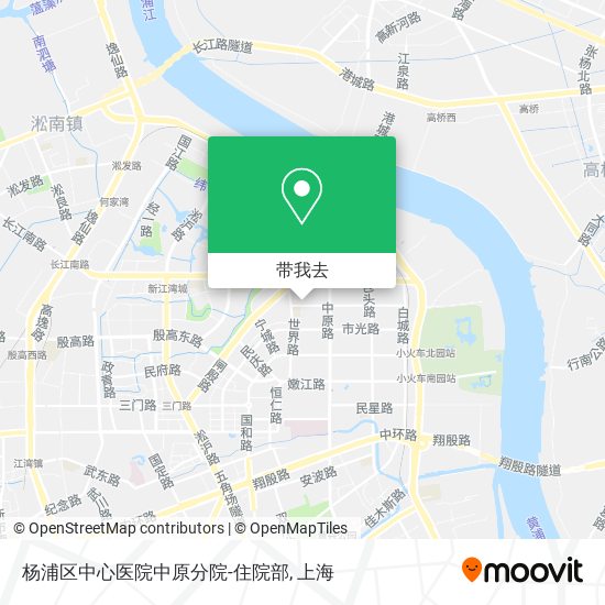 杨浦区中心医院中原分院-住院部地图