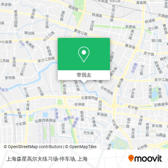 上海森星高尔夫练习场-停车场地图