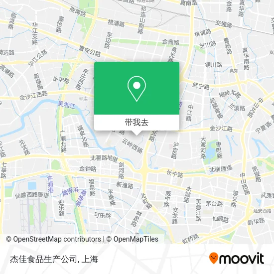 杰佳食品生产公司地图