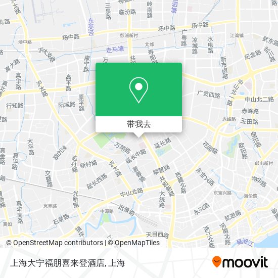 上海大宁福朋喜来登酒店地图