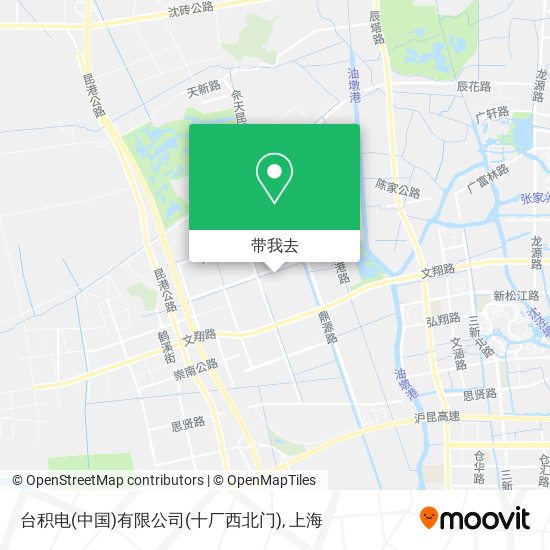 台积电(中国)有限公司(十厂西北门)地图