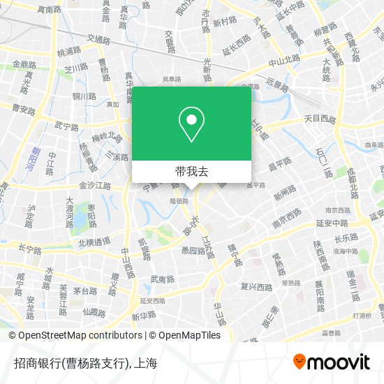 招商银行(曹杨路支行)地图
