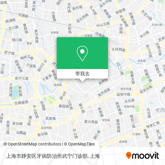 上海市静安区牙病防治所武宁门诊部地图