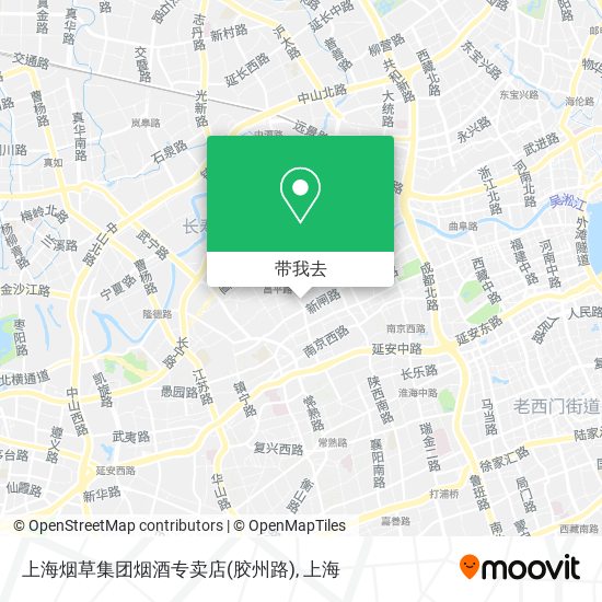 上海烟草集团烟酒专卖店(胶州路)地图