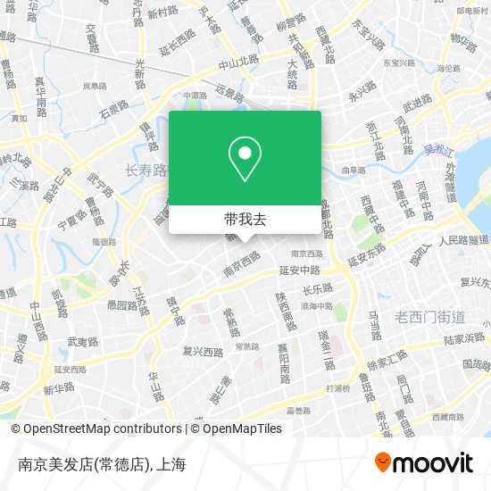 南京美发店(常德店)地图
