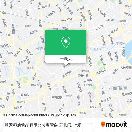 静安粮油食品有限公司退管会-东北门地图