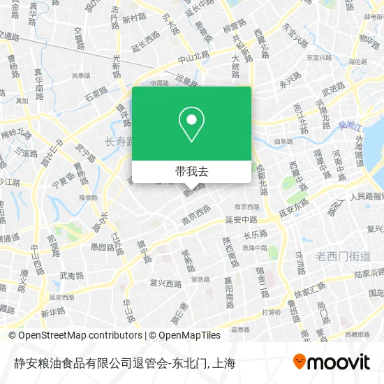 静安粮油食品有限公司退管会-东北门地图