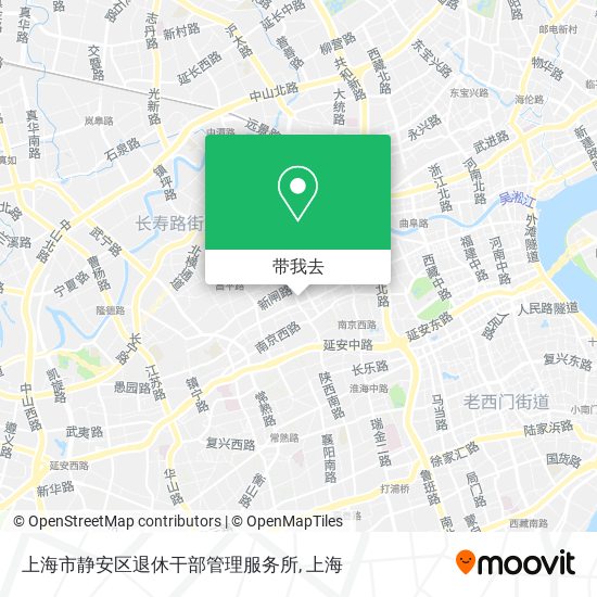 上海市静安区退休干部管理服务所地图