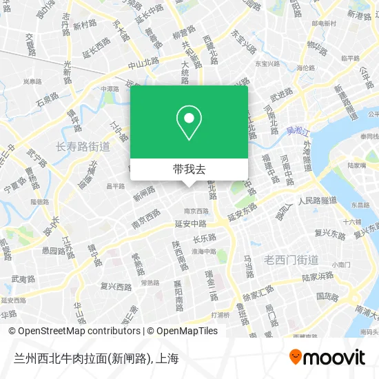 兰州西北牛肉拉面(新闸路)地图