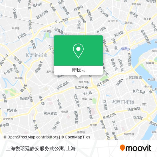 上海悦瑢廷静安服务式公寓地图