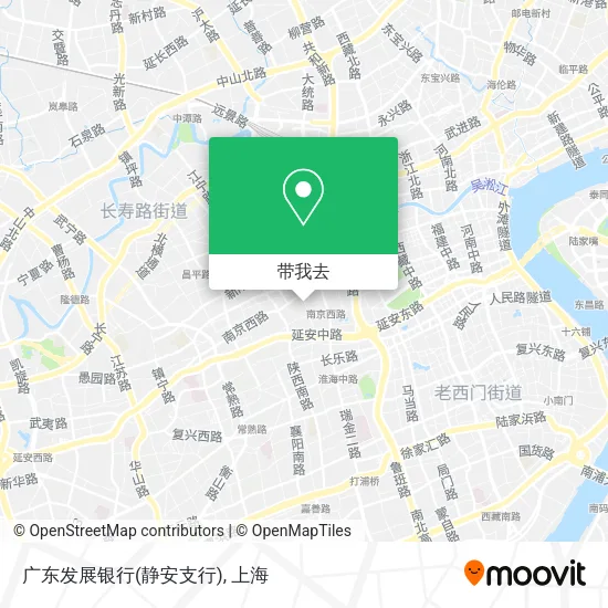 广东发展银行(静安支行)地图